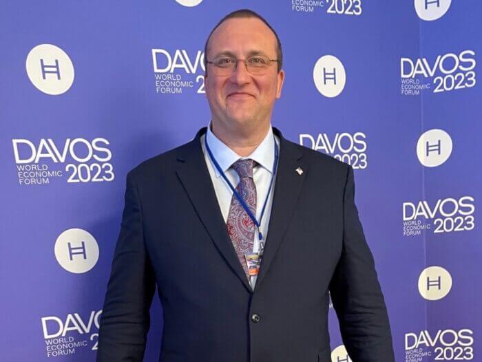Eugene Yashin, CFA®, Signet's CEO and Chief Investment Officer, visiting the World Economic Forum 2023 in Davos, Switzerland